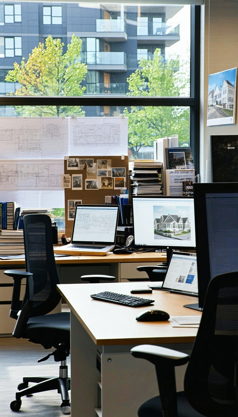 bustling real estate office-1